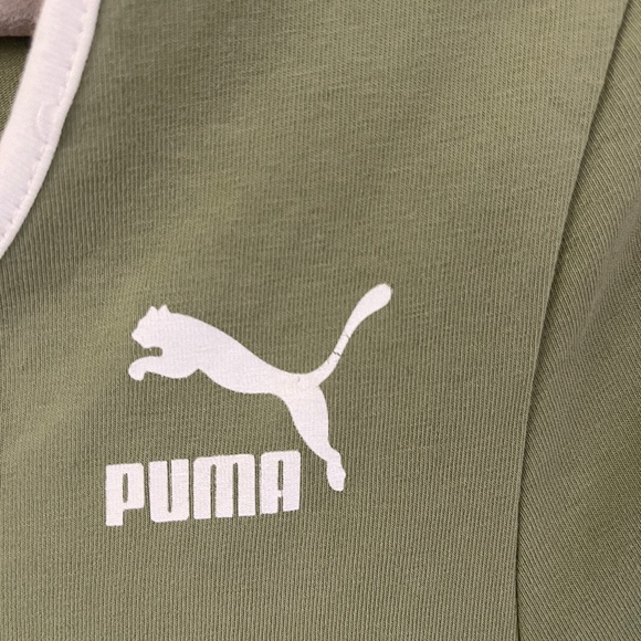 PLUS puma 3/4 sleeve unitard in Khaki exclusive to ASOS - Picture 5 of 8